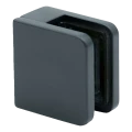 Glashalter 45x45x26 mm Anthrazit Glas 6-10,76 mm Zamak Flachsystem lackiert 000-269 (1)