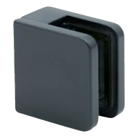 Glashalter 45x45x26 mm Anthrazit Glas 6-10,76 mm Zamak Flachsystem lackiert