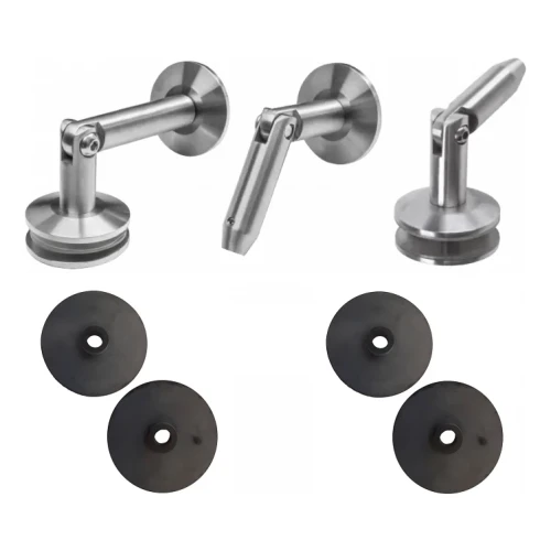 Glasüberdachungssystem M10 3-teiliger Abspanner fi 10 mm Glas 8-17,52 mm AISI 304 Satin 000-261 (1)