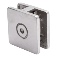 Glashalter 8-10 mm 60x60x28 mm AISI 304 flaches System Satin