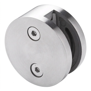Glashalter 8-12,76 mm einseitig fi 60 mm AISI 304 Flachsystem Satin