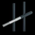 3D-Zaunpanele 1230x2500 mm Draht 4 mm 51 Drähte Graphit RAL 7016 (50 Stk.) 000-486 (4)