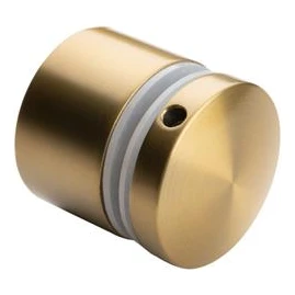 Punkthalter für Glas 8-21,52 mm fi 50/30/M10x40 AISI 304 Flachsystem gold