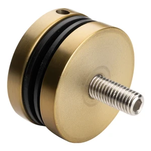 Punkthalter Glas Ø 50/8/M10x50 AISI304 8-17,52mm gold