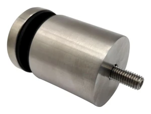 Punkthalter für Glas 8-17,52mm ⌀ 50/50/M10x90 AISI304 flaches System satiniert