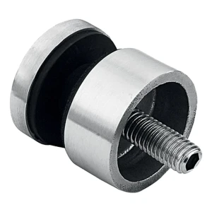 Punkthalter für Glas 6-12mm Ø 30/13/M8x40 AISI304 Flachsystem poliert
