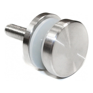 Punkthalter Glas 4-16,76mm ø 30/4/M8 AISI304 System flach satiniert