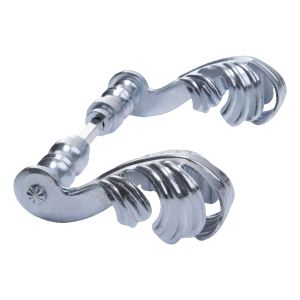 Postal – geschmiedeter Türgriff für Tore und Gartentüren H135×L90 mm Komplett-Set verzinkt