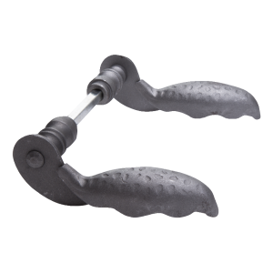 Postal – geschmiedeter Stahlgriff für Tor und Pforte H150×L80 mm Komplett-Set