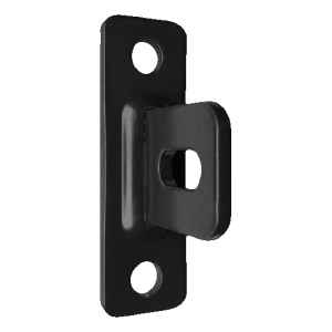 Zaunfeldverbinder zum Anschrauben H80 schwarz halbmatt RAL 9005
