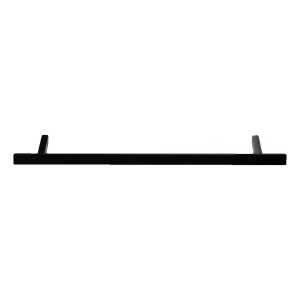 Einseitiger rechteckiger schwarzer Türgriff 20×40×1000 mm – Stahl AISI 304, Befestigung 45°