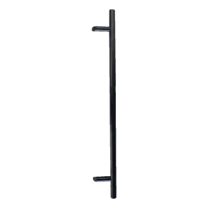 Stoßgriff einseitig rund schwarz 32×1000 mm – AISI 304