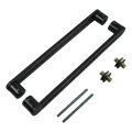 PSG Türgriff zweiseitig rechteckig 90° Stahl schwarz 40×450 mm 000-768 (3)