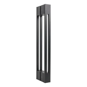 PSG Türgriff doppelseitig rechteckig 90° stahl schwarz matt 40×478 mm