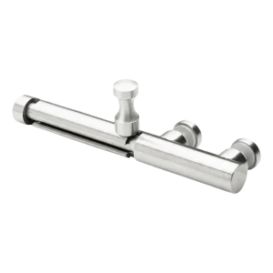 Riegel für Glastür aus Stahl AISI 304 ø20 mm satin – Einschraubmontage