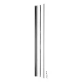 Kozza KB5000 – kompletter französischer Aluminiumbalkon H1100 mm, Glas 16–17,52 mm, matte Eloxierung 000-851 (3)