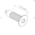 Senkschraube M6x10 DIN 7991 – Edelstahl A2 (AISI 304), Innensechskant 000-815 (2)