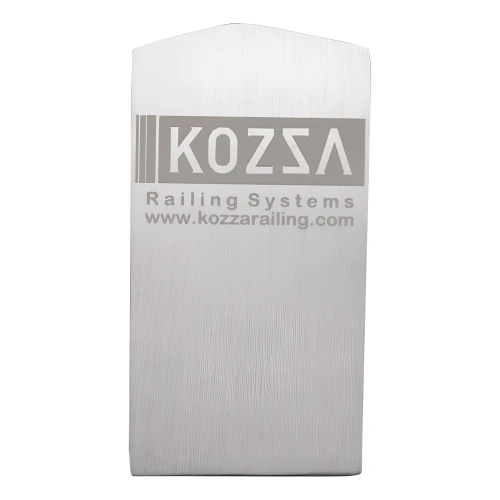 Kozza Seitenabdeckung links für Glasbalustradenprofil U KE 100 – Aluminium eloxiert matt 000-857 (1)