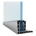 Kozza KE 105 – L-förmiges Aluminiumprofil für Ganzglas-Geländer 5000 mm 000-871 (1)