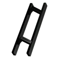 PINOX Türgriff doppelseitig rechteckig 40×20 mm schwarz satiniert 500 mm 000-735 (1)