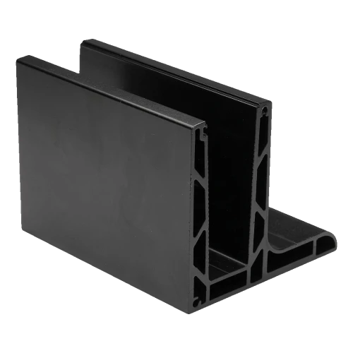 Kozza KE 105 – Aluminium-L-Profil für Vollglasgeländer 5000 mm schwarz 000-872 (1)