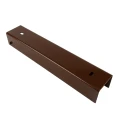 C-Profil Verbinder Halterung für Sockelplatte 300x50 braun GPV-700-55 (1)