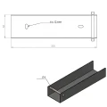 U-Profil Verbinder Halter für Sockelplatte 300x50 Grün GPV-700-53 (3)