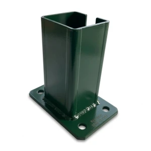 Basis für Zaunpfosten 80x80 mm 8 mm grün