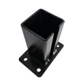 Grundplatte für Zaunpfosten 80x80 mm 8 mm schwarz 000-786 (4)