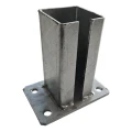 Grundplatte für Zaunpfosten 80x80 mm 8 mm verzinkt 000-785 (2)