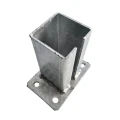 Grundplatte für Zaunpfosten 80x80 mm 8 mm verzinkt 000-785 (4)