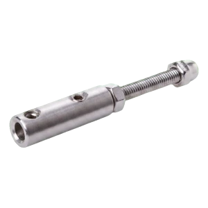 Halter für Seil Ø 4–6 mm für Geländer – Wandmontage, Edelstahl AISI 304, satiniert