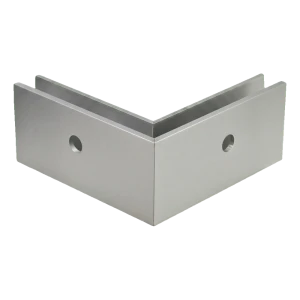 PSG U-Eckprofil außen für Vollglas-Geländer 200×119×47 mm – seitliche Befestigung