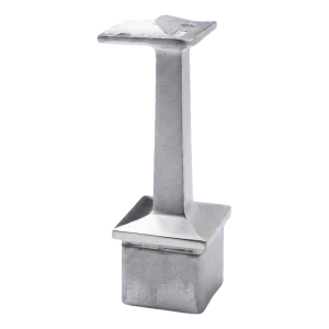 Eckhandlaufträger 42,4 mm für Pfosten 40x40 mm – Edelstahl AISI 304 satiniert