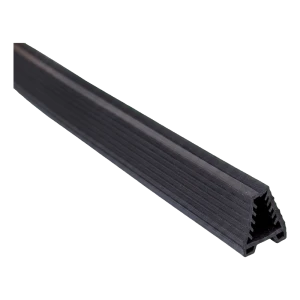 Dichtung für Glasgeländerhandlauf für Glas 16–17,5 mm, Profil 24x24 mm, Länge 5 m