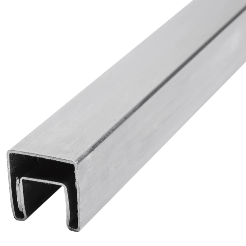 PSG Aufgesetzter Glashandlauf 40x40 mm AISI 304 satiniert – 2500 mm 001-082 (1)