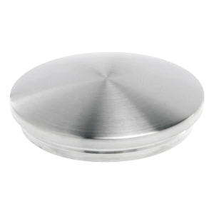 Konvexer Endkappen-Stopfen zum Einschlagen für Geländerrohr Ø42,4 mm – Edelstahl AISI 304 satiniert