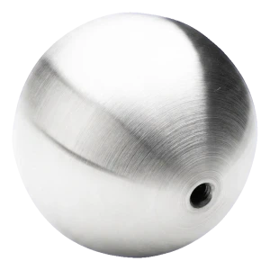 PINOX Geländerkugel zum Einschrauben hohl Ø100 mm M10 – Edelstahl satiniert