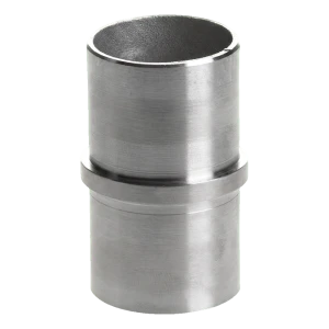 Gerader Geländerrohrsteckverbinder 48,3 mm geklebt – Edelstahl AISI 304 satiniert