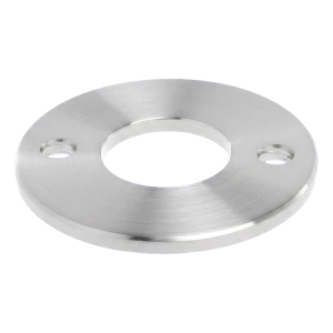 Geländerpfosten-Grundplatte zum Schweißen Ø80 mm – Edelstahl AISI 304 satiniert