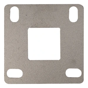 Geländerpfosten-Grundplatte zum Schweißen 100x100 mm – System 40x40, Edelstahl AISI 304