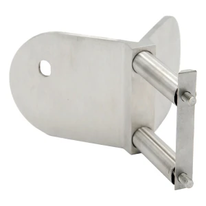 PINOX Eckbefestigung außen für Geländerpfosten 42,4 mm – AISI 304 satiniert