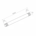Spannstab für Glasvordach M12×1200 mm AISI 304 – Rechts-/Linksgewinde, satiniert 001-228 (2)