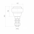 PSG gummierte Führungsrolle Ø 42 mm für Schiebetore – Gewinde M12 001-282 (2)