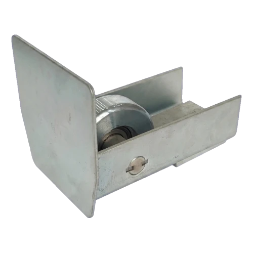 PSG Auflaufrolle 140 mm mit Endstück für selbsttragendes Schiebetor 001-299 (1)